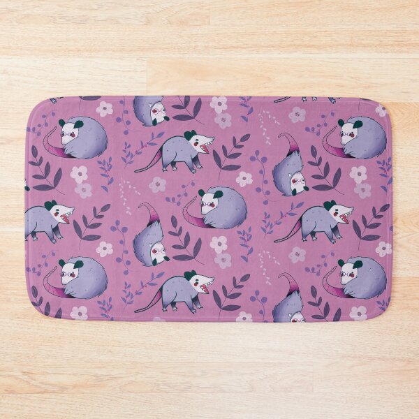 Item preview, Possum - Cute Purple and Pink Cartoon Animal Pattern designed and sold by TheRainbowRoom.