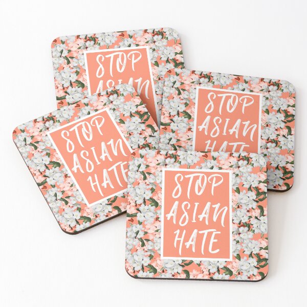 Item preview, Stop Asian Hate White Flowers designed and sold by Chill360.