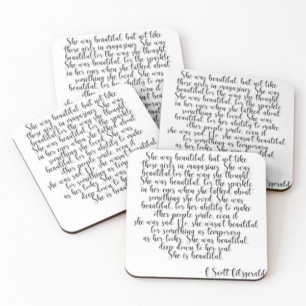 Item preview, She was beautiful F Scott designed and sold by House Sparrow.