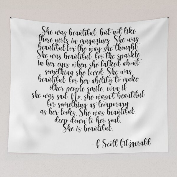 Item preview, She was beautiful F Scott designed and sold by House Sparrow.