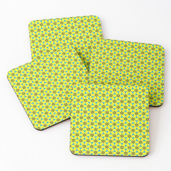 Item preview, Yellow stars with black flowers designed and sold by JohnyDas.