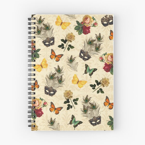 Item preview, Retro Floral, Feather and Butterflies Pattern Design designed and sold by KatiaKovan.