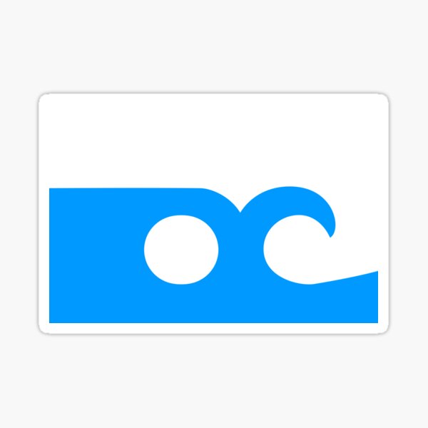 OCEAN CITY City Flag Sticker