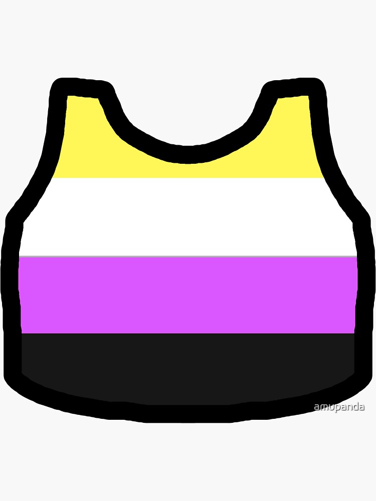 "Nonbinary flag binder" Sticker for Sale by amupanda Redbubble