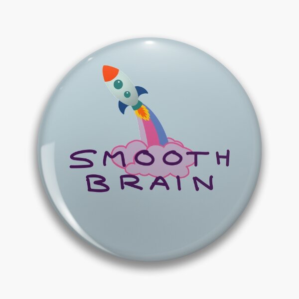 Item preview, Smooth brain rocket designed and sold by Alfie-cant-draw.