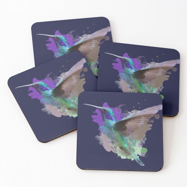Item preview, Colorful watercolor hummingbird designed and sold by Viktella.