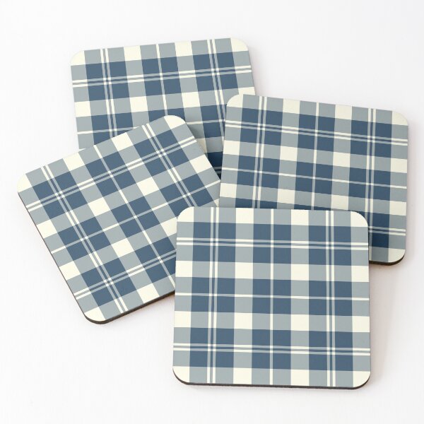 Item preview, Barbie's Moss Tartan Blue and White Plaid designed and sold by plaidwerx.