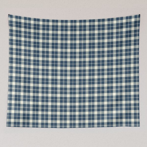 Item preview, Barbie's Moss Tartan Blue and White Plaid designed and sold by plaidwerx.
