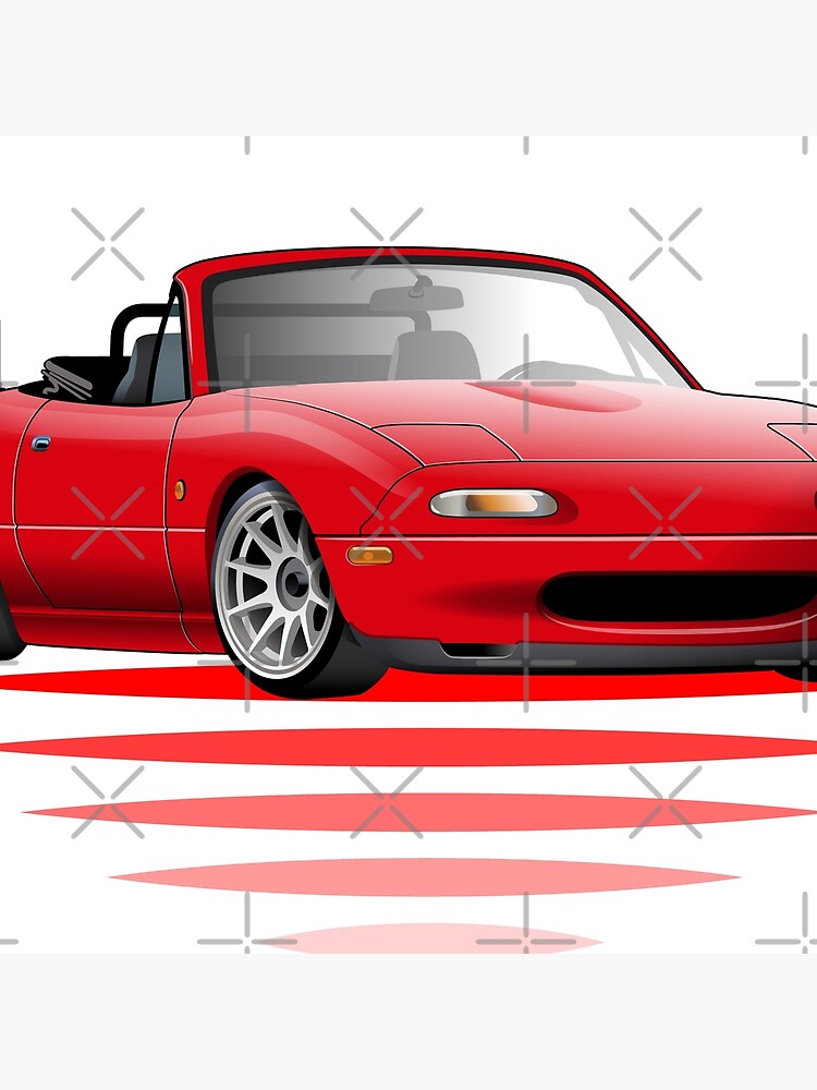 Thumbnail 4 of 4, Pillow, JDM convertible roadster design NA designed and sold by mmg1design.
