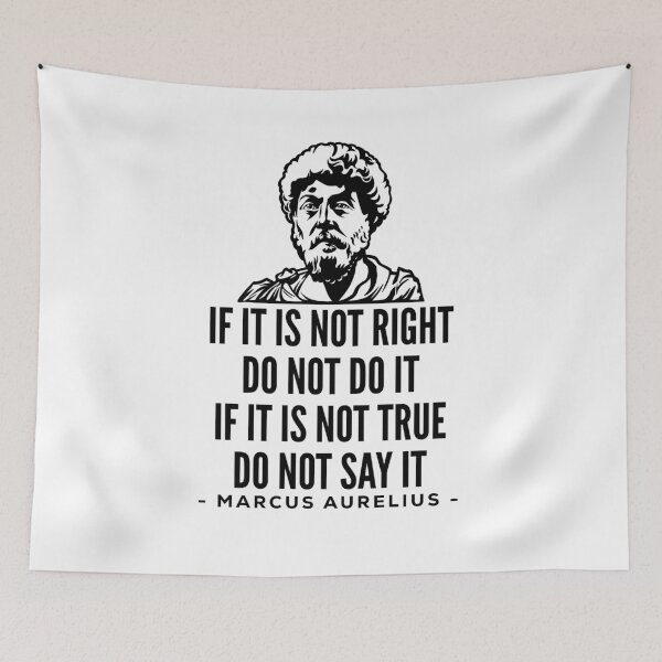 Item preview, Marcus Aurelius Quotes - Right and True designed and sold by HalpinDesign.