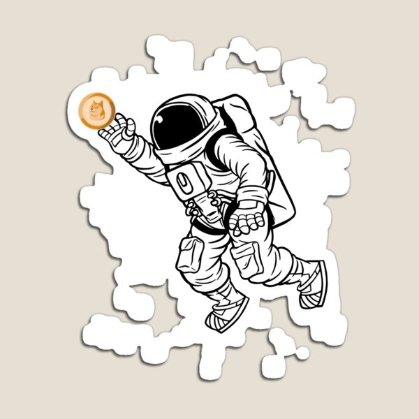 Item preview, Astronaut Reaching For Dogecoin To The Moon Doge Crypto Gear designed and sold by DynamicDesign.