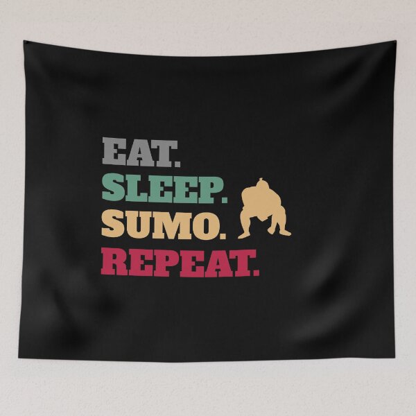 Item preview, Funny Eat Sleep Sumo Repeat Wrestler Wrestling designed and sold by Salvadax.