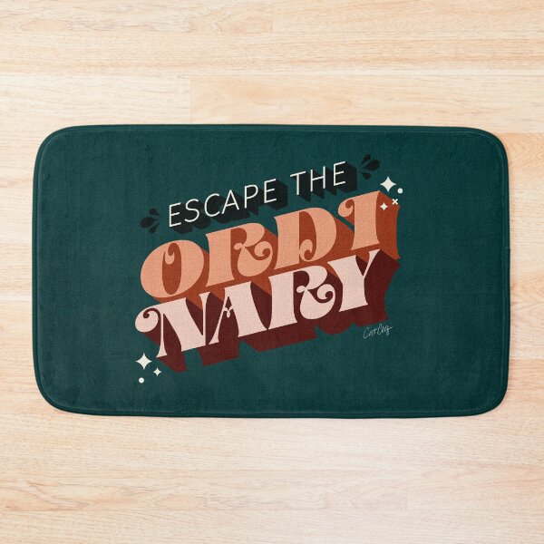 Item preview, Escape the Ordinary – Teal & Peach designed and sold by Cat Coquillette.