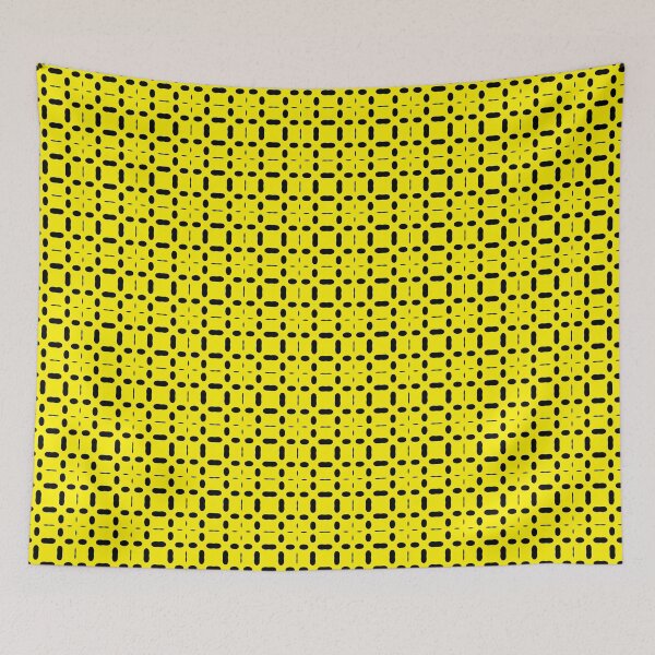 Item preview, Black dots and lines on yellow background designed and sold by JohnyDas.