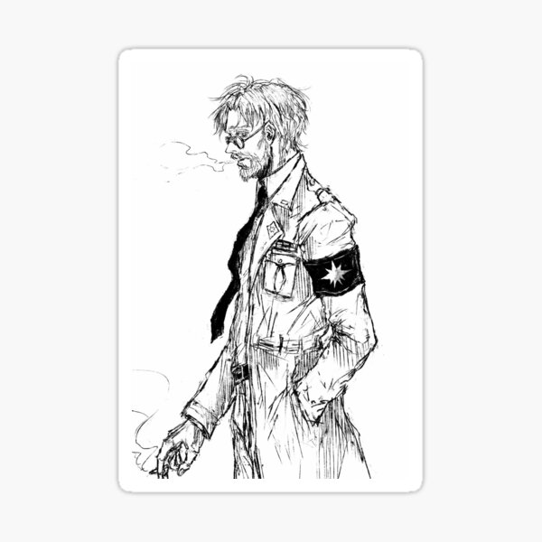 Zeke Yeager Manga Sticker For Sale By Jordzart Redbubble