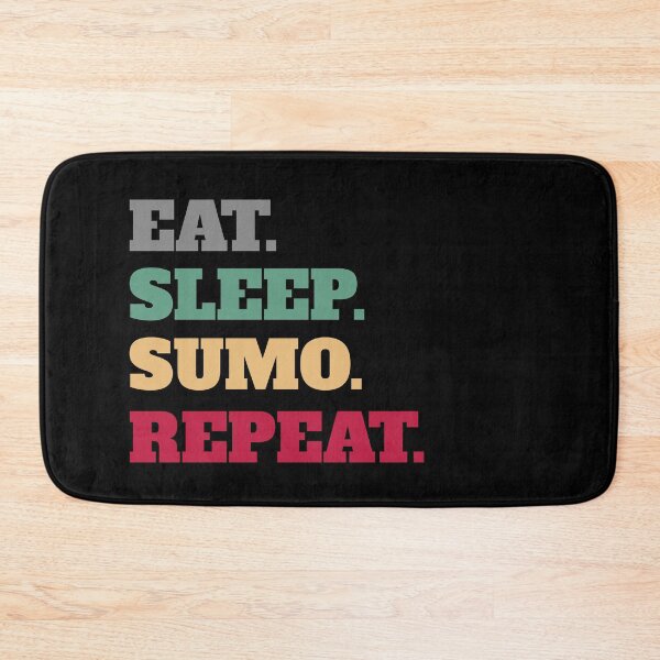 Item preview, Funny Eat Sleep Sumo Repeat Sumowrestling Wrestling designed and sold by Salvadax.