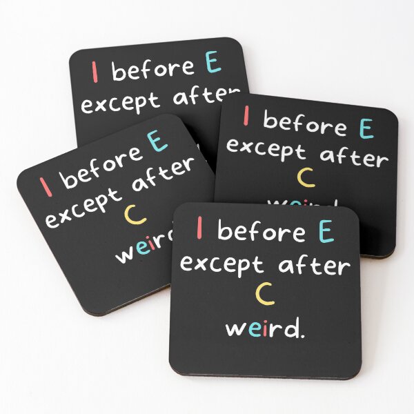 Item preview, I before E - Funny English Teacher designed and sold by razvigod.