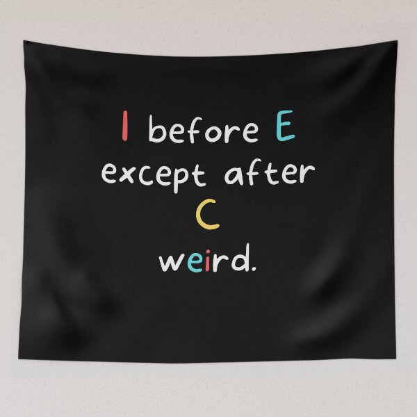 Item preview, I before E - Funny English Teacher designed and sold by razvigod.