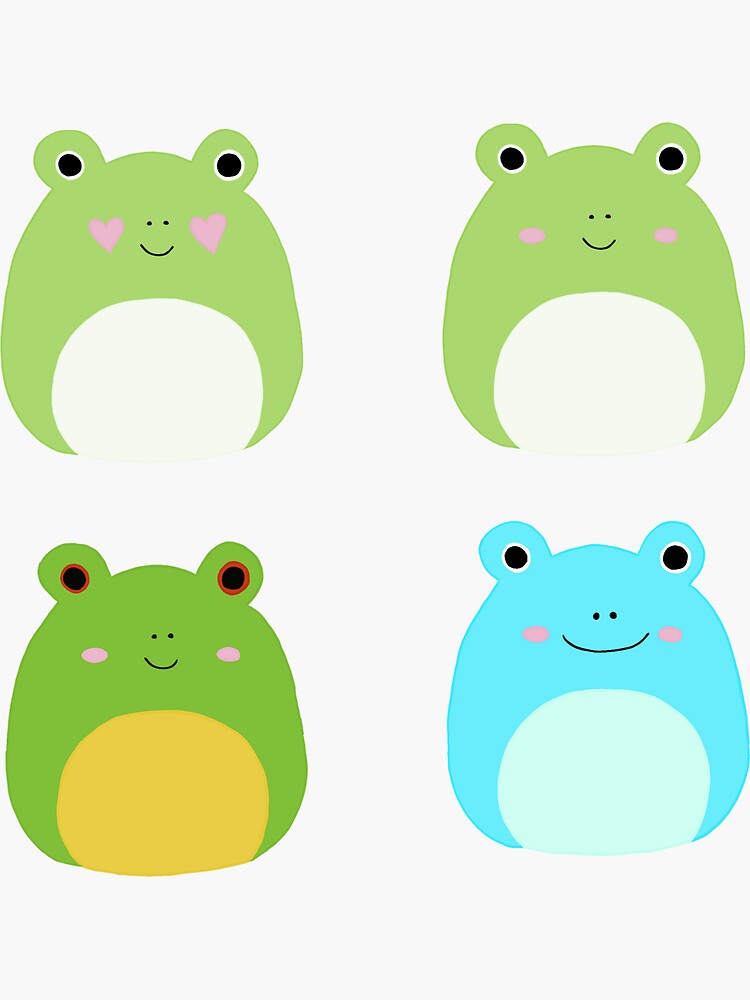 "Frog Squishmallow Sticker Pack" Sticker by sammssquish | Redbubble