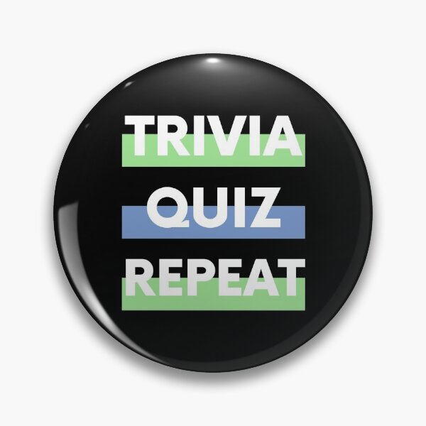 Item preview, Trivia Quiz Repeat White Text designed and sold by PaynesPopUpQuiz.