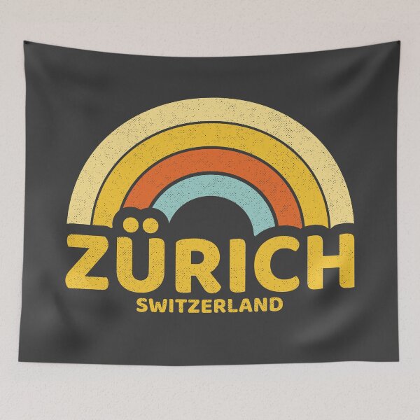 Artikelvorschau, Retro Zurich Switzerland entworfen und verkauft von dk80.