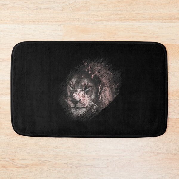 Item preview, Watercolor lion scratched and menacing designed and sold by Viktella.
