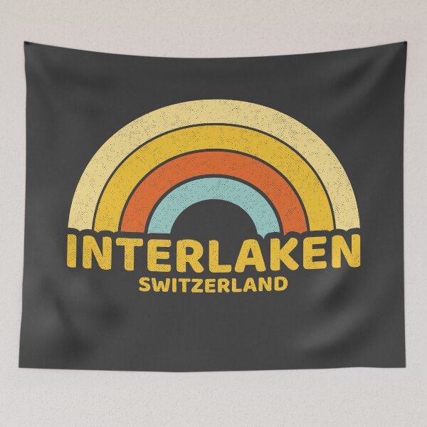 Artikelvorschau, Retro Interlaken Switzerland entworfen und verkauft von dk80.