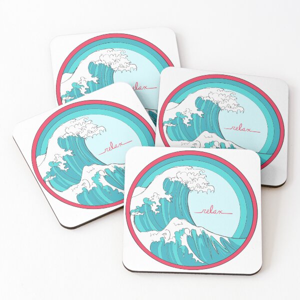Item preview, The Great Wave Relax designed and sold by LouBelleKeppel.