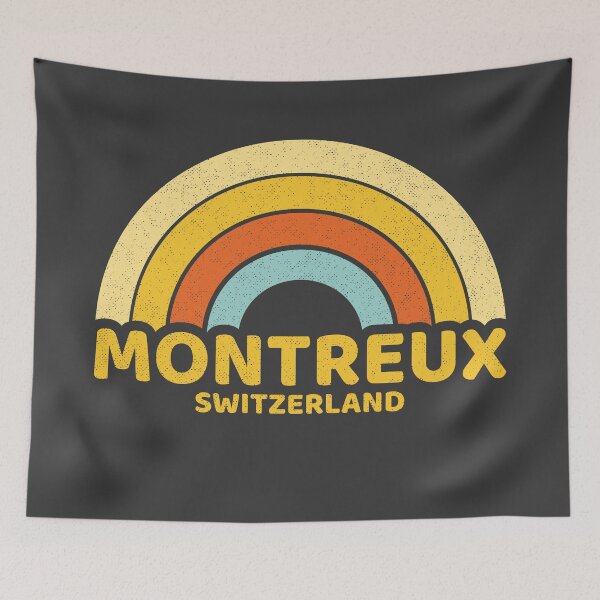 Artikelvorschau, Retro Montreux Switzerland entworfen und verkauft von dk80.