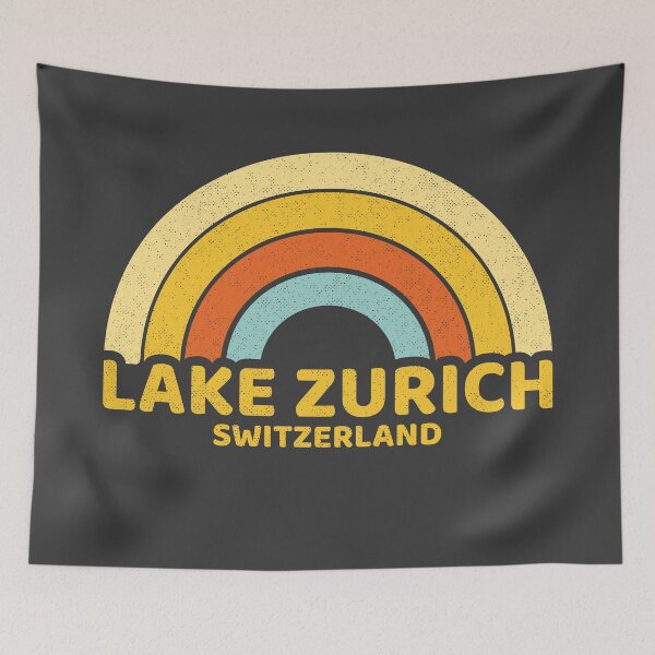 Artikelvorschau, Retro Lake Zurich Switzerland entworfen und verkauft von dk80.