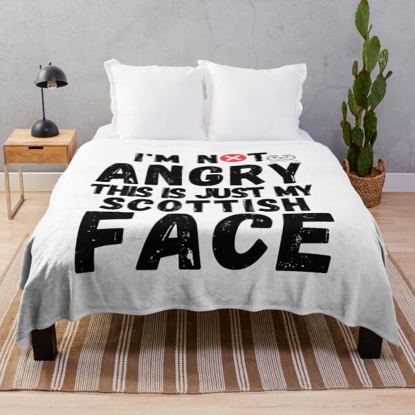 Item preview, I'm Not Angry This Is Just My Scottish Face funny t-shirts masks designed and sold by Live Today.