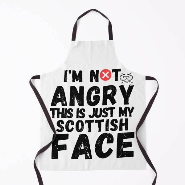 Item preview, I'm Not Angry This Is Just My Scottish Face funny t-shirts masks designed and sold by Live Today.