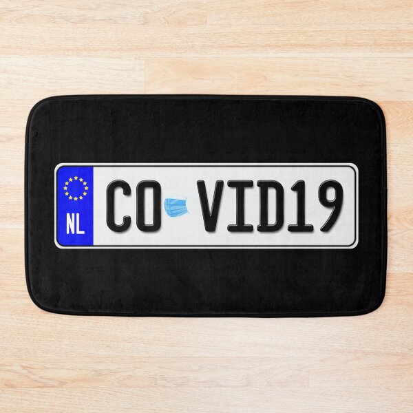Item preview, 3D corona EU european union NL Niederlande - european license plate, vehicle license plate with lettering, text covid 19 funny designed and sold by Marcin Adrian.