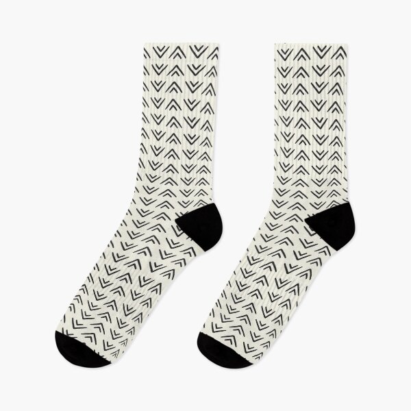 Item preview, mud cloth triangles - boho - farmhouse - inkwell on cream arrow designed and sold by littlearrow.