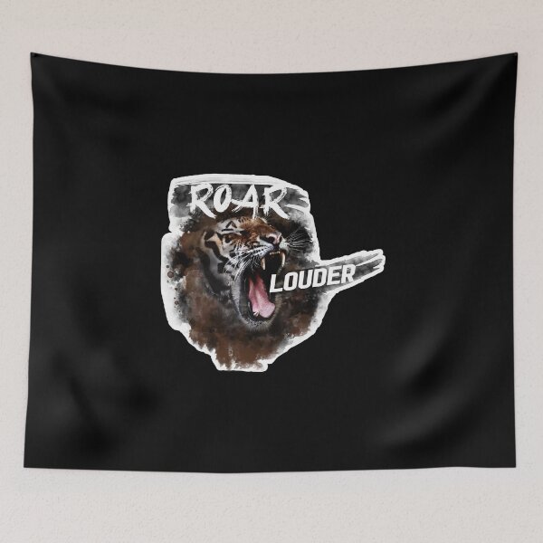 Item preview, The watercolor tiger screams very loud - dark designed and sold by Viktella.