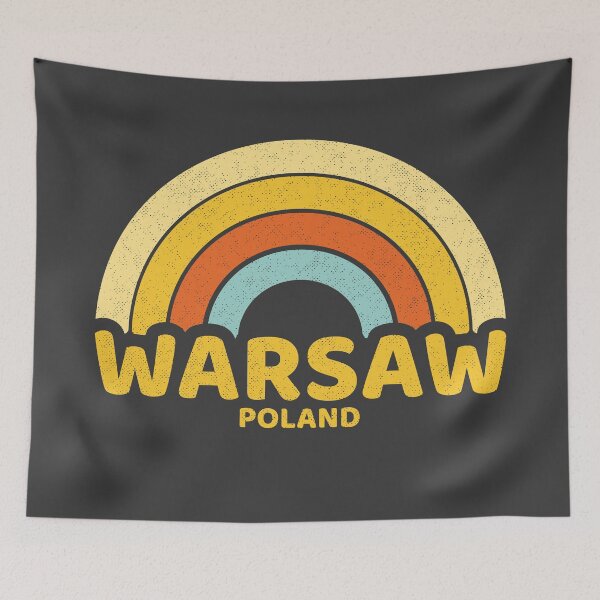 Aperçu de l'œuvre Retro Warsaw Poland créée et vendue par dk80.