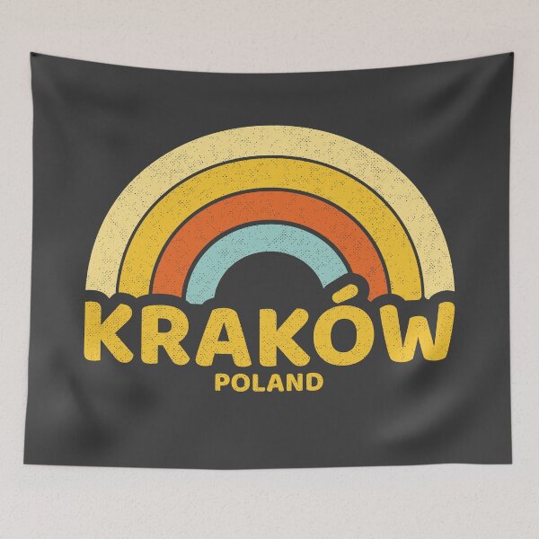 Aperçu de l'œuvre Retro Krakow Poland créée et vendue par dk80.