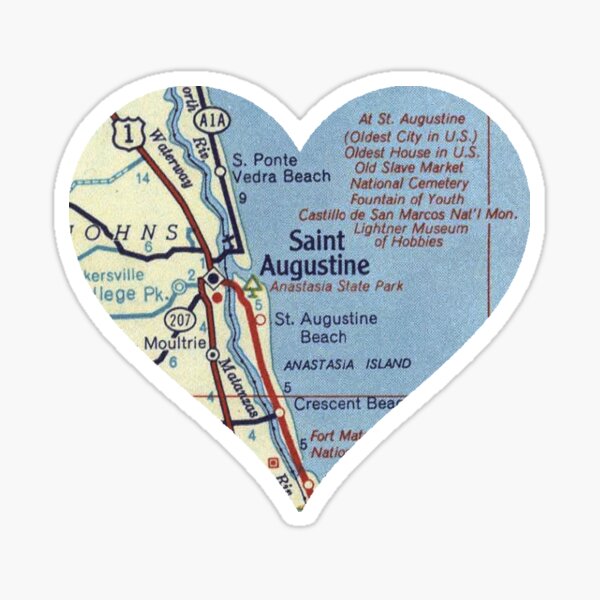 Item preview, Saint Augustine FL Vintage Map designed and sold by RepYourTown.