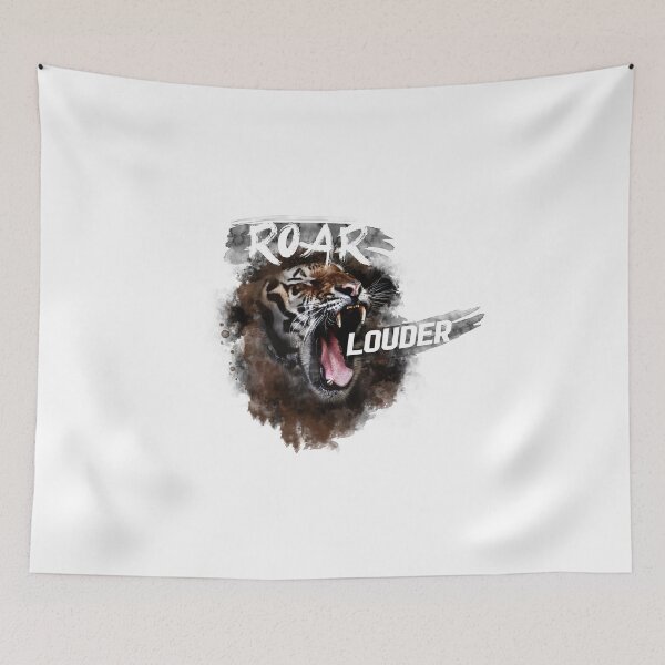 Item preview, The watercolor tiger screams very loud - white designed and sold by Viktella.
