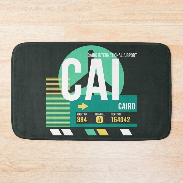 Item preview, Cairo (CAI) Airport Code Baggage Tag designed and sold by SLAG-Creative.