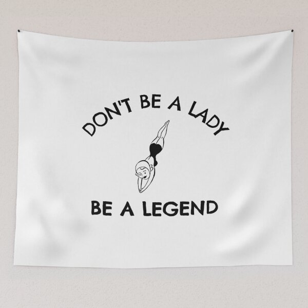Item preview, Diving: Don't be a lady be a legend designed and sold by TheGreenGoat.