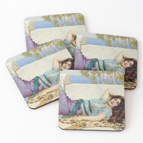 Item preview, Mischief and Repose - John William Godward designed and sold by brushandframes.