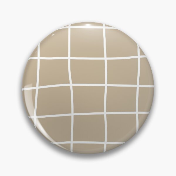 Item preview, Large Hand Drawn Grid (white/tan) designed and sold by Design Minds Boutique.
