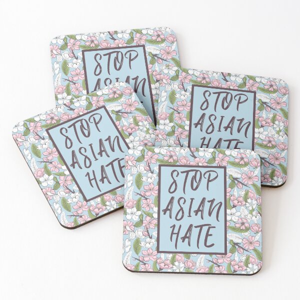 Item preview, Stop Asian Hate Flowers With Leaves designed and sold by Chill360.