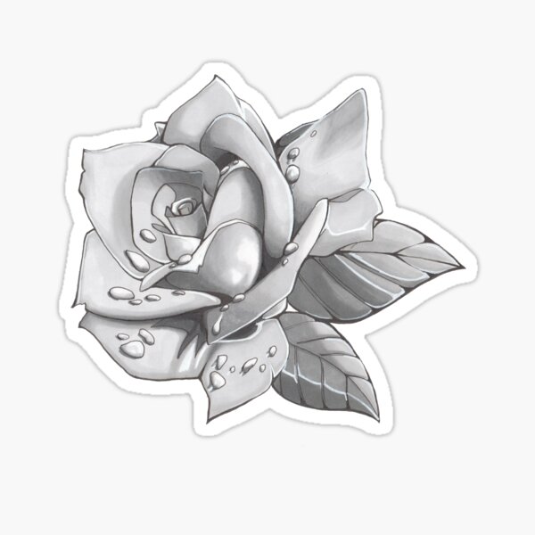 Silver Rose Rhinestone stickers – Party and floral