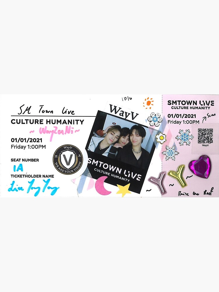WayV XIAOJUN, YANGYANG, TEN SMTOWN Concert Ticket Ver. 2 | Greeting Card