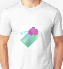 Purple Pink Gardenia Flower Unisex T-Shirt