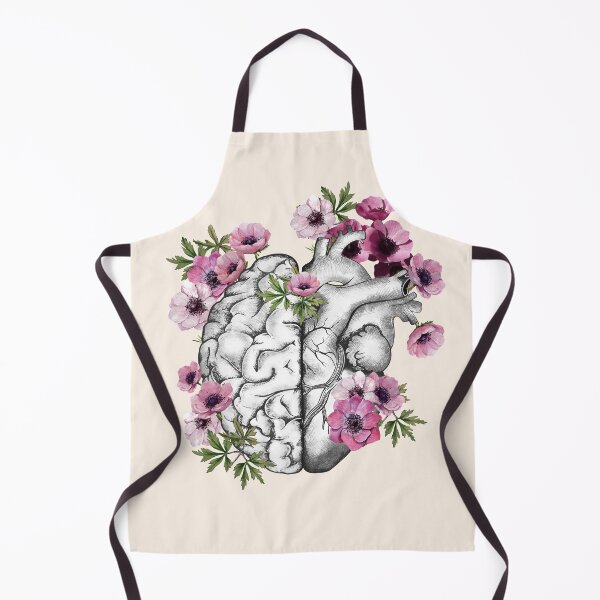Item preview, Right balance between head and brain or heart, drawing anemones flowers anemoneus ,watercolor style designed and sold by Collagedream.