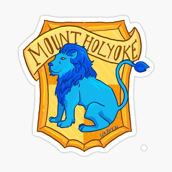 Mount Holyoke College Lion Crest Sticker For Sale By Lizr0224   St,small,507x507 Pad,600x600,f8f8f8 