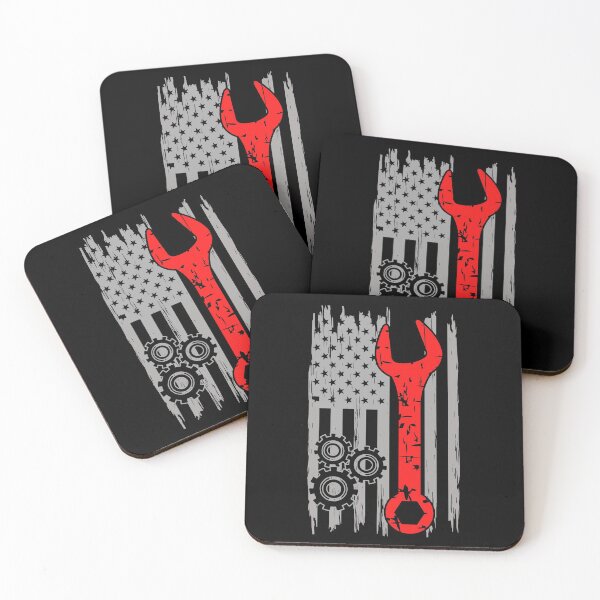 Item preview, Distressed American Flag Mechanic dad father's day gift designed and sold by oussama dif.